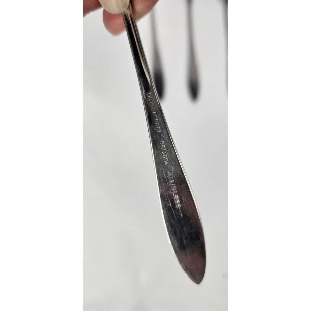 Oneida Ember Glow‎ Stainless Steel Dinner Forks Set of 4 Floral Flatware